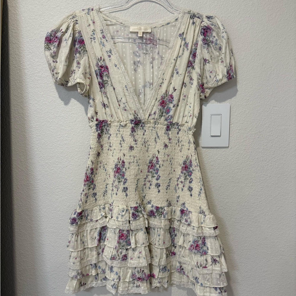 LoveShackFancy Ruffled Mini Dress